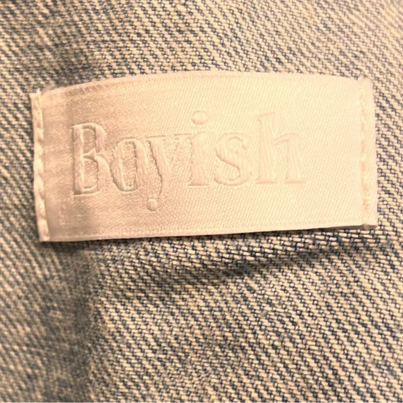 Boyish x Free People Blue Denim Joaquin Kimono Jacket Dress Small NWT - Picture 11 of 16